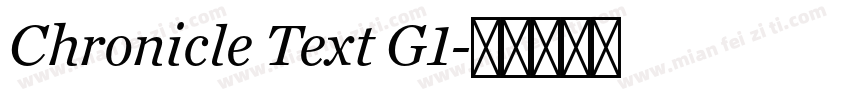 Chronicle Text G1字体转换